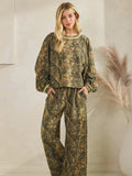 Camo Long Sleeve Pants Set - Greige Goods