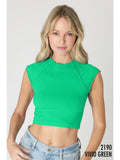 Exposed Seam Crop Top - Greige Goods