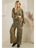 Camo Long Sleeve Pants Set - Greige Goods