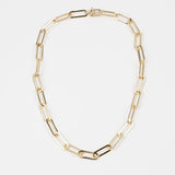 Gold Chunky Paperclip Necklace - Greige Goods