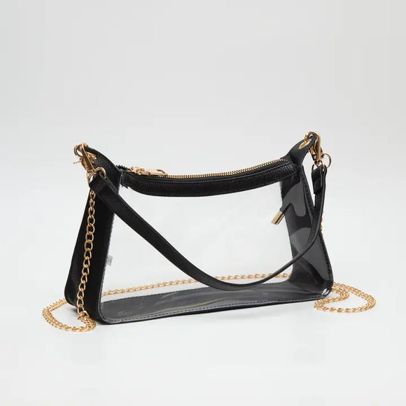 Clear Satchel Bag - Greige Goods