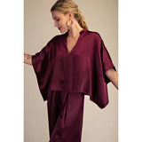 V-Neck Oversize Top - Greige Goods