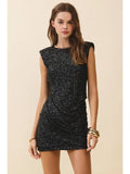 Sequin Bodycon Mini - Greige Goods