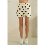 Polka Dot Sweatshorts - Greige Goods