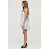 Cutout Detail Skater Mini Dress