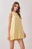 Open Back Bubble Mini Dress