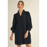 3D Floral Dress - Greige Goods