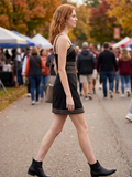 Lace Trimmed Mini Dress