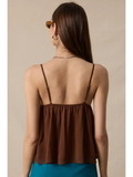 Floral Embroidered Cami Top - Greige Goods