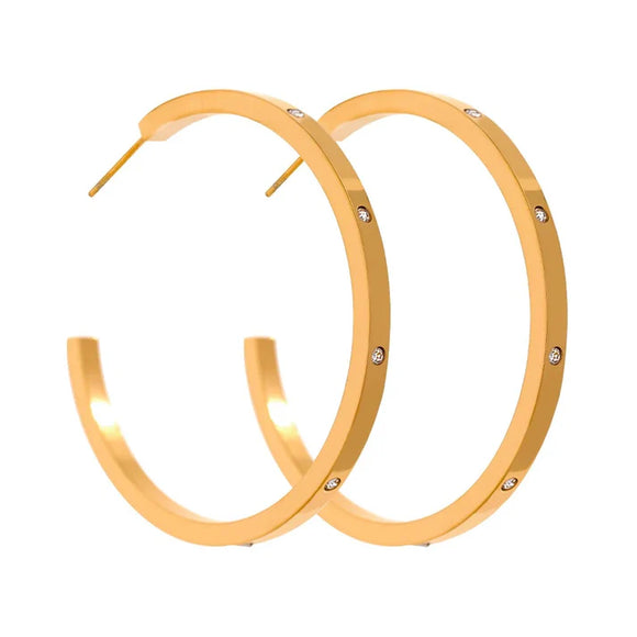 Celestial Gold Hoop - Greige Goods