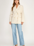 Linen Blazer - Greige Goods