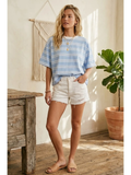 Striped Oversized Tee - Greige Goods
