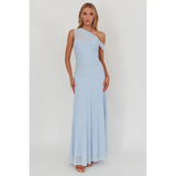 One Shoulder Dress - Greige Goods