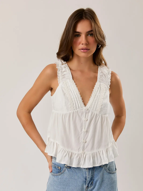 Rib Wide Band Tank– Greige Goods