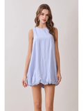 Open Back Bubble Mini Dress