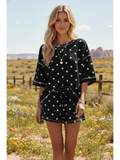 Polka Dot Top and Shorts Set - Greige Goods