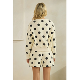 Polka Dot Crewneck Sweatshirt - Greige Goods