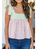Floral Babydoll Tank Top