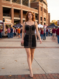 Lace Trimmed Mini Dress