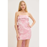 Back Bow Body-con Mini Dress - Greige Goods