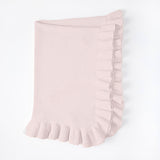 Ruffle Knit Baby Blanket