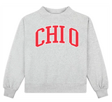 Sorority Embroidered Mockneck - Greige Goods