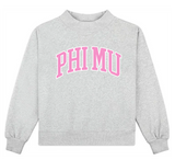 Sorority Embroidered Mockneck - Greige Goods