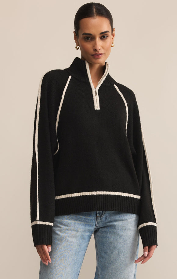 Alps Half Zip Sweater - Greige Goods