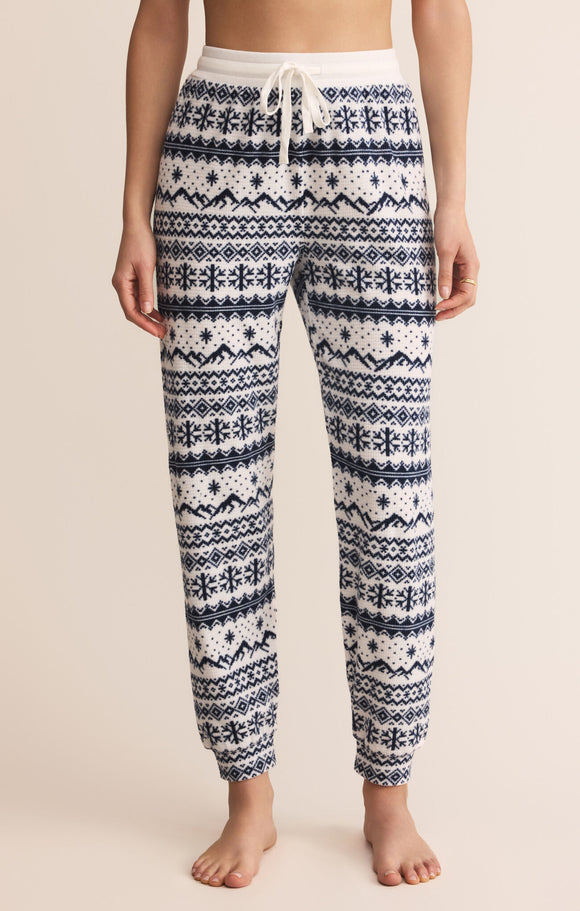 Twilight Fairisle Jogger - Greige Goods