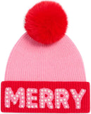 Merry Beanie w/ Pearls