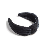 Knotted Velvet Headband - Greige Goods