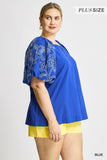Curvy Girl Embroidered Blouse - Greige Goods