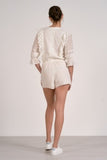 3/4 Sleeve Ruffle Romper - Greige Goods