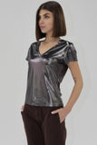 Lumi Metallic Top - Greige Goods