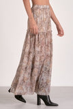 Tiered Printed Maxi - Greige Goods