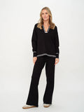 Kellie Stitched Top - Greige Goods