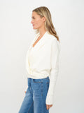 Ellie Criss Cross Cardigan - Greige Goods