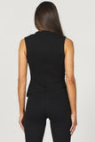Shaunee Leather Top - Greige Goods