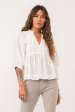 Malia Relax Top - Greige Goods