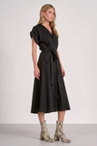 Black Collared Midi Dress - Greige Goods