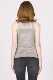 Pamela Metallic Tank - Greige Goods