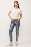 Blaire Silver Foil Jeans