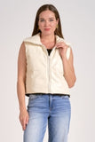 Reversible Cropped Vest - Greige Goods