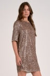 Cheetah Print Sequin Dress - Greige Goods