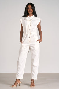 Sleeveless Jumpsuit - Greige Goods