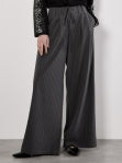 Pinstripe Pleated Pants - Greige Goods