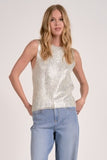 Metallic Crewneck Sweater - Greige Goods