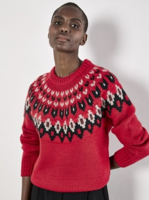 Fairisle Crewneck Sweater - Greige Goods