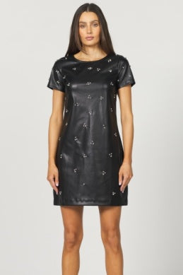 Sansa Leather Dress - Greige Goods