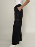 Coated Wide Leg Pant